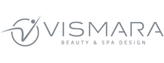 Vismara Beauty & Spa Design logo with stylized checkmark in gray