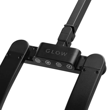 GLOW L05 apšvietimo lempa makiažo ir blakstienų meistrams – ergonomiška spaustuvinio laikiklio konstrukcija