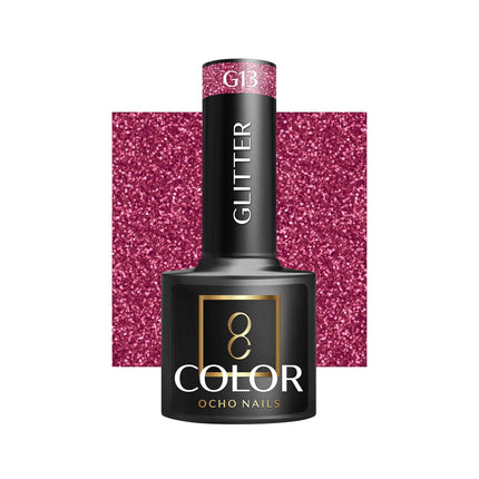 OCHO NAILS hibridinis nagų lakas GLITTER G13, 5 g