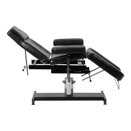 Hidraulisks tetovēšanas krēsls PRO INK 210DH, melns