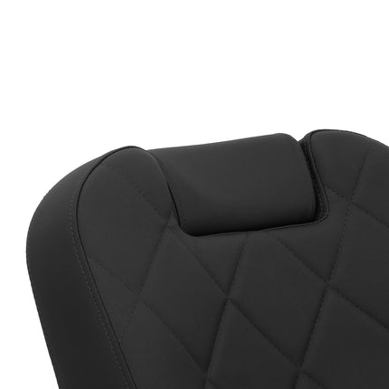 GABBIANO BRUNO – klasikinė barberio kėdė kirpyklai su patogiu atsilošimu ir elegantišku juodu dizainu