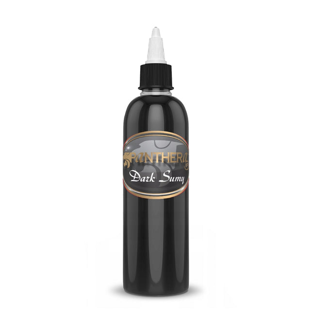 PANTHERA BLACK DARK profesionalūs tatuiruočių dažai šešėliavimui 150 ml – sodrus pigmentas tatuiruotėms