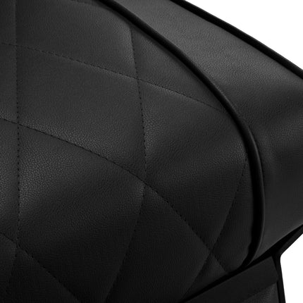 Juoda Hair System kėdė barberio salonui – ilgaamžis ir praktiškas kirpėjo darbo vietos sprendimas