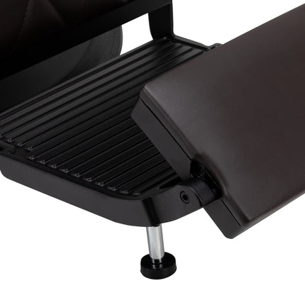 Profesionali kirpyklos kėdė HAIR SYSTEM stabilūs kojų atramų mechanizmai klientų komfortui