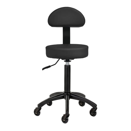 GABBIANO D026 meistro kėdė iš šono – ergonomiška sėdynė kirpėjui ir kosmetologui