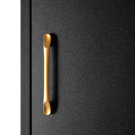TOTEM GOLD kirpyklos stendas GABBIANO – juodas su aukso akcentais, salonų interjeras