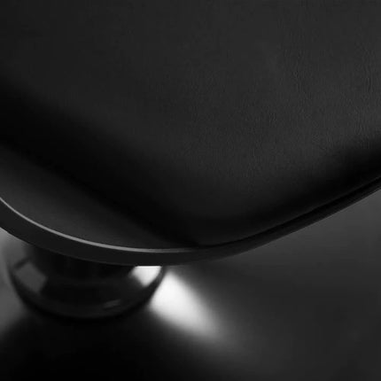 HAIR SYSTEM HALO NOIR kėdė kirpyklai – juodas dizainas, hidraulinis mechanizmas, aukšta kokybė
