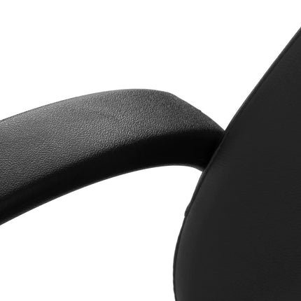 HAIR SYSTEM S20 – profesionali juoda kirpyklos kėdė su hidrauliniu mechanizmu aukščio reguliavimui