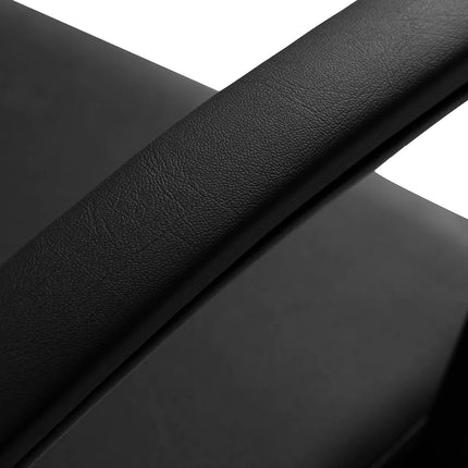 HAIR SYSTEM Edge Noir kirpyklos baldai – hidraulinė kėdė su pakoju intensyvaus naudojimo salonams