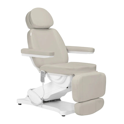 SILLON CLASSIC elektrinis kosmetologinis gultas 3 variklių, smėlio spalvos – profesionaliam salonui