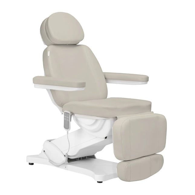 SILLON CLASSIC elektrinis kosmetologinis gultas 3 variklių, smėlio spalvos – profesionaliam salonui