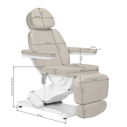 SILLON CLASSIC 3 motorų elektrinis gultas – valdymo pultelis rankoms patogus naudojimas procedūrų metu