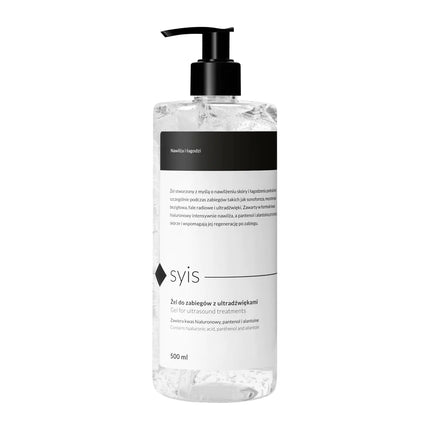 SYIS drėkinamasis gelis ultragarso procedūroms su hialurono rūgštimi, 500 ml