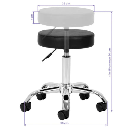 BeautyKit kosmetologinė kėdė AM-310 – ergonomiški baldai lengvai priežiūrai ir patogiam darbui pilnu etatu