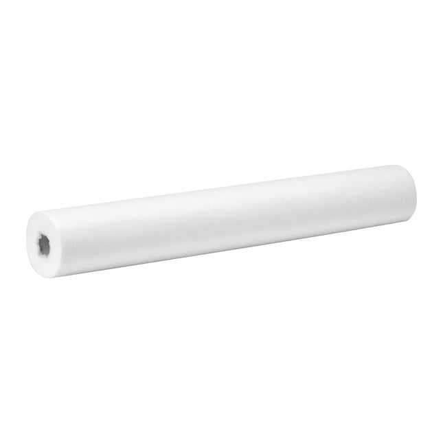 ACTIVESHOP balta pluoštinė paklodė ritinyje 70cm×50m – vienkartinė paklodė grožio salonui ir kosmetologijai