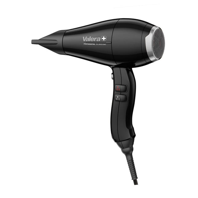 Profesionalus plaukų džiovintuvas VALERA 8600 IONIC Rotocord 2400W juodas kirpyklai AC variklis