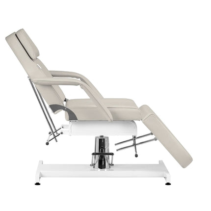 Fotel kosmetyczny hydrauliczny Sillon v2 210 beżowy