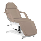 Hidraulinis kosmetologinis gultas SILLON v2 210 rudas – profesionalus baldas grožio salonui