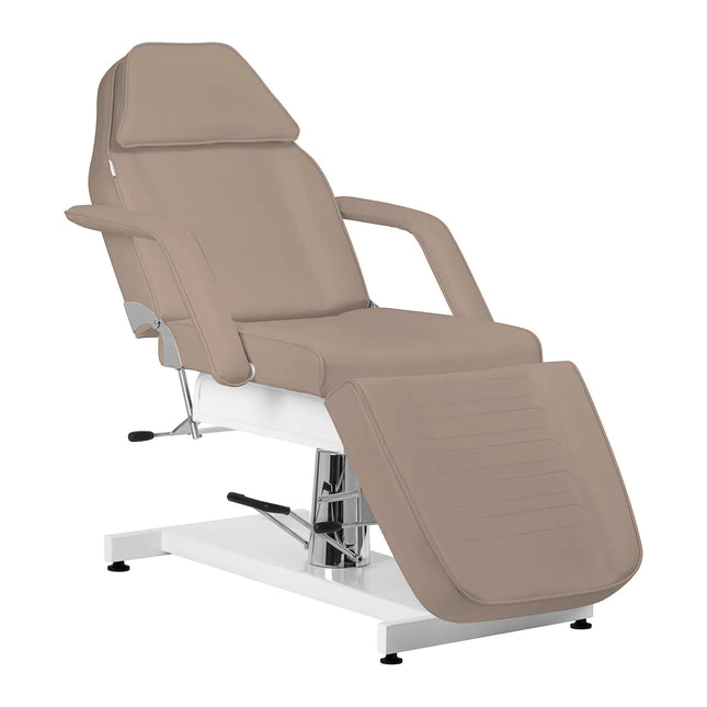 Hidraulinis kosmetologinis gultas SILLON v2 210 rudas – profesionalus baldas grožio salonui