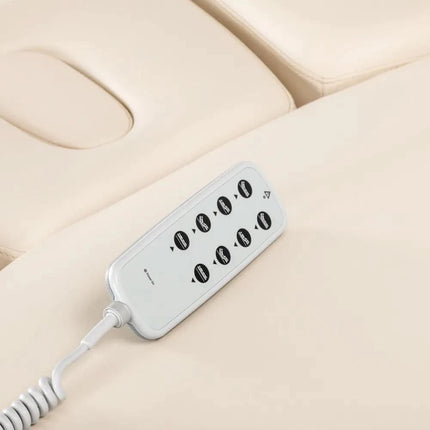 Profesionalus gultas SILLON smėlio ir rudos spalvų derinys moderniam SPA interjero sprendimui