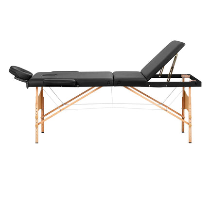 Profesionalus BALANCE sulankstomas masažo stalas kineziterapeutui 3 segmentų konstrukcija 190×70 cm