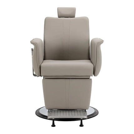 GABBIANO ATHENA barber chair smėlinė – ergonomiška sėdima vieta vyriškų kirpyklų salonams