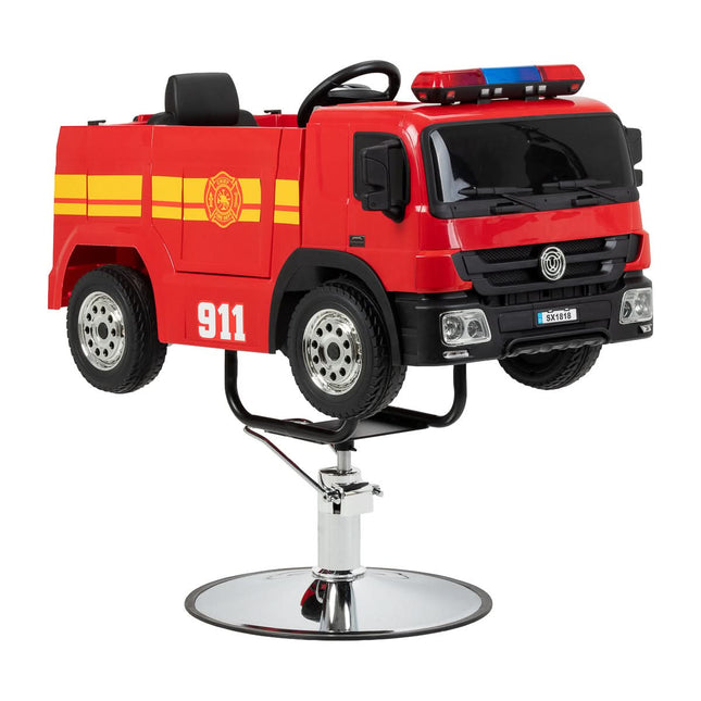 GABBIANO vaikiška kirpyklos kėdė Firetruck, raudona
