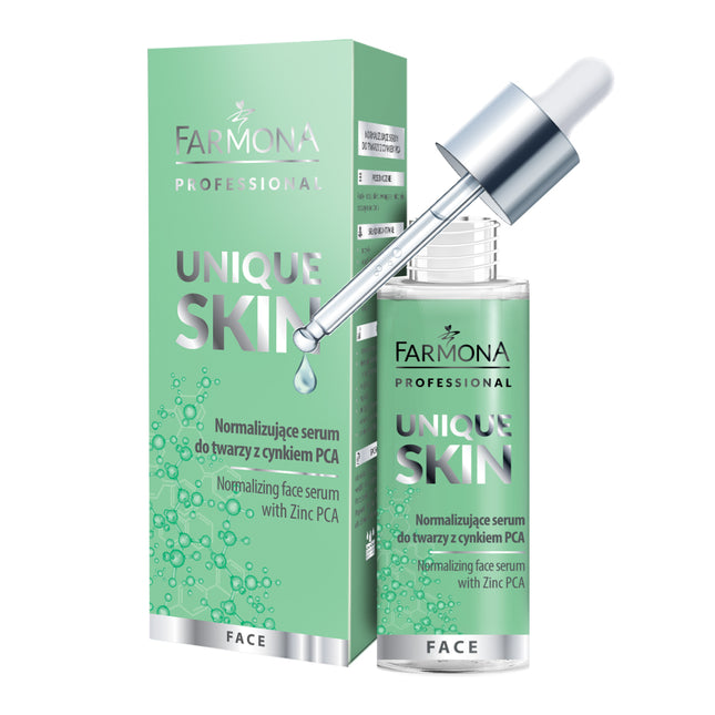 FARMONA UNIQUE SKIN normalizuojantis veido serumas 30 ml – riebi ir mišri oda, sebumo kontrolė