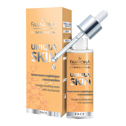 FARMONA UNIQUE SKIN glotninantis serumas su niacinamidu 30 ml – profesionalus veido serumas suglebusiai odai