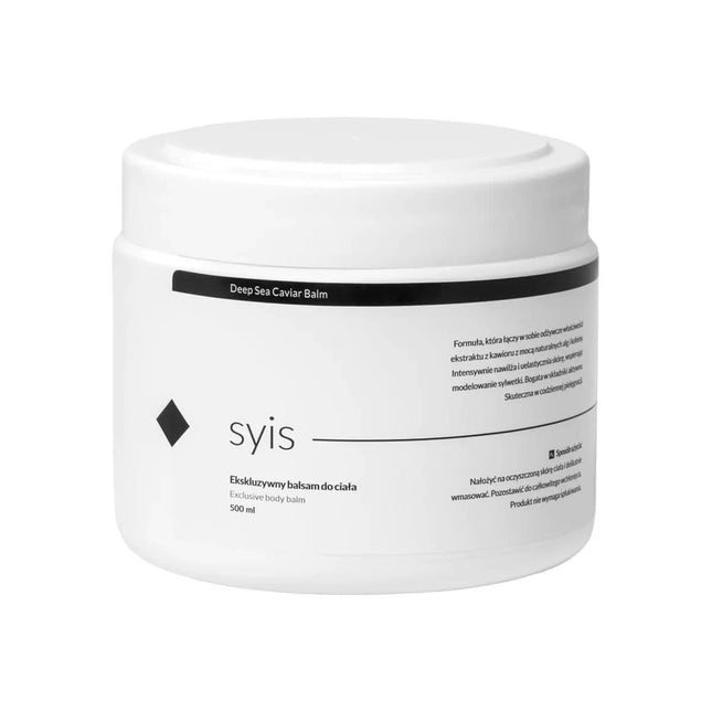 SYIS Deep Sea Caviar Balm kūno balzamas su ikrų ekstraktu 500ml – drėkinimas, stangrinimas, kontūrų formavimas