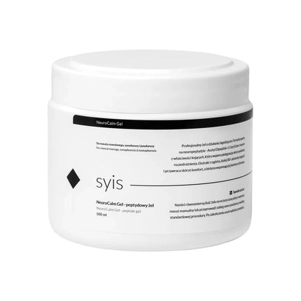 SYIS NeuroCalm raminantis gelis veido masažui, sonoforezei ir jonoforezei 500 ml – profesionali kosmetika jautriai odai