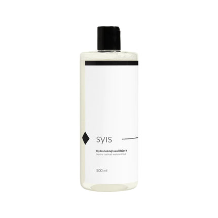 SYIS HYDRO drėkinamasis kokteilis 500 ml – intensyvus odos drėkinimas su hialurono rūgštimi profesionalioms kosmetologų proce