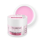 CLARESA HARD&EASY PANNA COTTA statybinis gelis nagams 12g – profesionalus nagų prailginimo gelis manikiūro meistrams