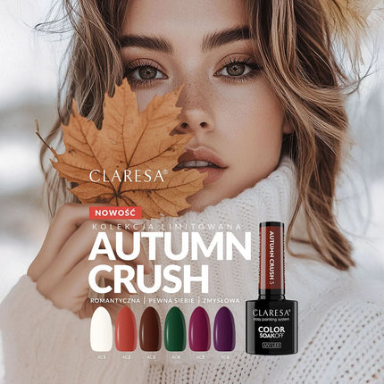 CLARESA Autumn Crush hibridinis lakas pedikiūrui ir manikiūrui – klasikinis perlų žvilgesnis 5g