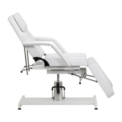 Hidraulinis kosmetologinis krėslas SILLON 210 su supimo funkcija, baltas – nuotrauka 6
