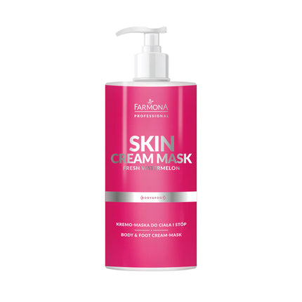 FARMONA PROFESSIONAL arbūzų kvapo kūno ir pėdų kreminė kaukė 500 ml – drėkinanti SPA procedūra salonams