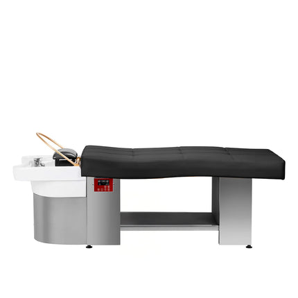 GABBIANO HEAD SPA 017 juoda plautuvė – ergonomiška atrama kaklui kirpyklų specialistams