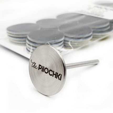 Ergonomiškas 21mm podo diskelių laikiklis The Pilochi – higieniškas manikiūro ir pedikiūro kabineto įrankis