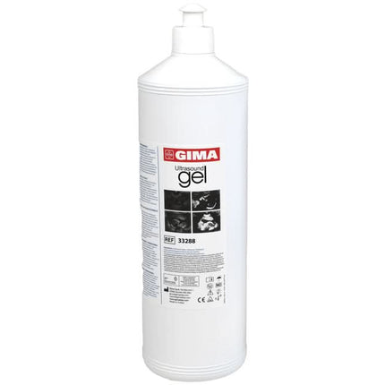 GIMA mėlynas ultragarso gelis kosmetologijai Italija 1L – profesionalus laidumas procedūroms