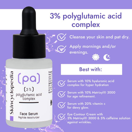Lengvos tekstūros veido serumas Skincyclopedia – greitai įsigerianti drėgmę sulaikanti formulė 30ml