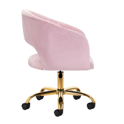 4RICO QS-OF212G aksominė kėdė grožio salonui – stilinga ir ergonomiška darbo vietos baldas
