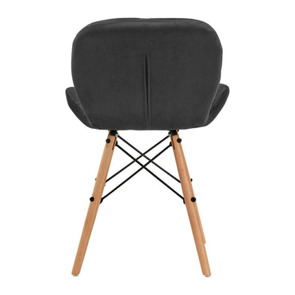 Pilka skandinaviško stiliaus kėdė 4RICO QS-186 – elegantiškas baldas biuro laukiamajam