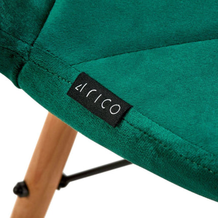 4RICO aksominė biuro kėdė QS-186 žalia – elegantiškas baldas registratūros erdvei