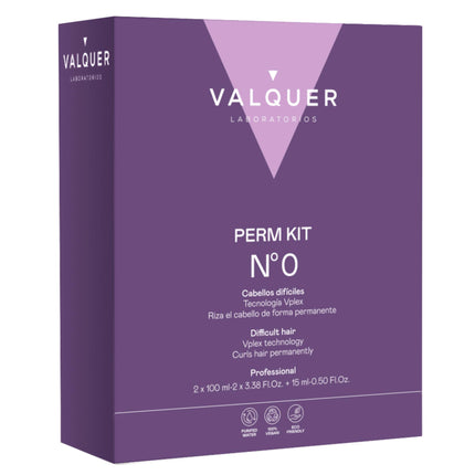 VALQUER profesionalus cheminio garbanojimo rinkinys Nr. 0 sunkiai garbanojamiems plaukams – BeautyKit