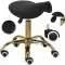 Kosmetologinė balninė kėdutė, mobili CALISSIMO, juoda – nuotrauka 6