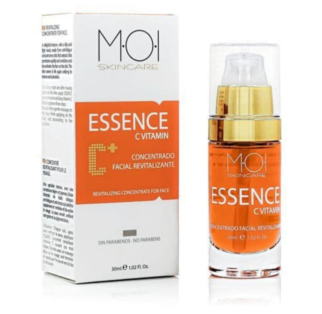 Valquer Laboratorios MOI Skincare koncentruota vitamino C esencija be parabenų 30 ml – šviesinanti veido priežiūra
