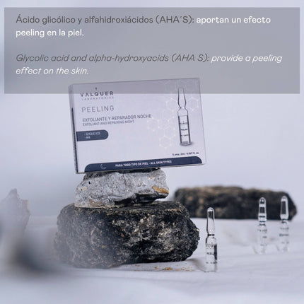Valquer Laboratorios 2 ml dozuotos pilingo ampulės – higieniška vienkartinė formulė procedūroms