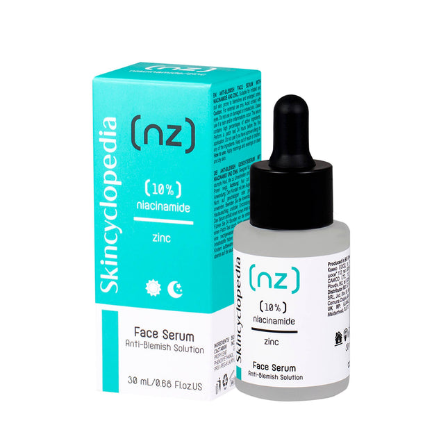 Skincyclopedia veido serumas su 10% niacinamidu ir 1% cinko 30ml – porų minimizavimui ir odos spalvos tolyginimui