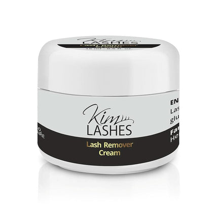 KIM LASHES Professional kreminis blakstienų klijų valiklis 15 ml – profesionalus priemonė salonams