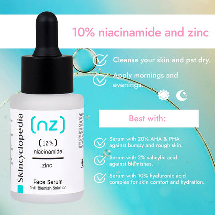 Skincyclopedia 10% niacinamido serumas hiperpigmentacijos korekcijai ir odos švytėjimui